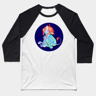 Momo. Lion - unicorn. Baseball T-Shirt